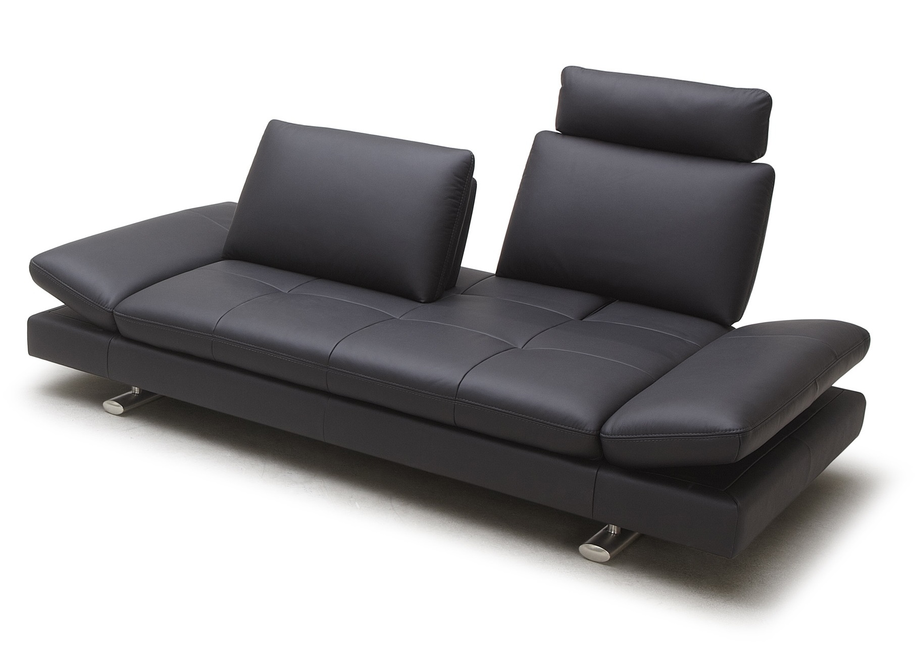 sofa with movable backrest leather